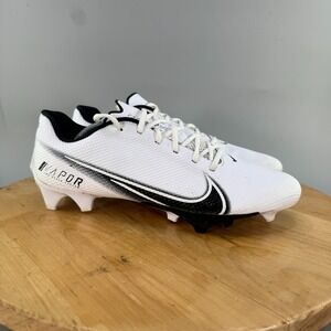 Nike Vapor Edge Speed 360 Mens Size 12.5 Football Cleats  CD0082-100 White Black